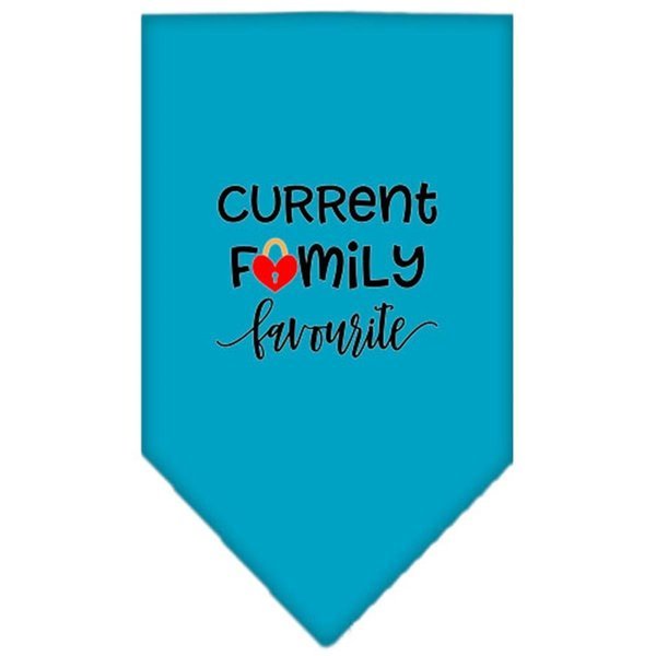 Family Favorite Screen Print BandanaTurquoise Large, Mirage Pet Products, Mfr#: 66-191 LGTQ